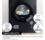 Sèche-linge pompe à chaleur Samsung DV90DB7845GB Noir
