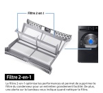 Sèche-linge pompe à chaleur Samsung DV90DB7845GB Noir