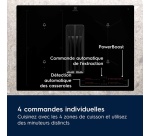 Plaque de cuisson avec hotte intégrée Electrolux KCC73443 + HOTTE INTEGREE