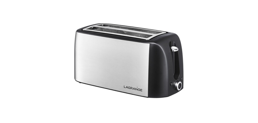 Grille pain Lagrange 519010 2 fentes Maxi tranches 1 400 W