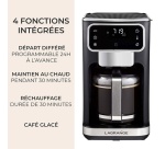 Cafetière filtre Lagrange 529010 Noir inox
