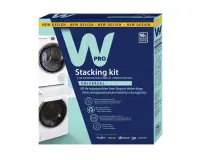 Kit de superposition Wpro Kit de superposition universel pour lave-linge/seche-linge avec tablette coulissante