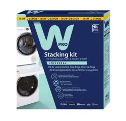 Kit de superposition Wpro Kit de superposition universel pour lave-linge/seche-linge avec tablette coulissante