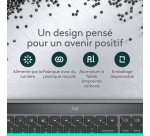 Clavier Logitech sans fil Bluetooth Azerty Signature Slim Solar+ Graphite
