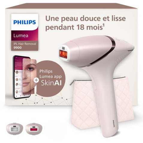 Epilation semi-définitive Philips Lumea série 9900, BRI950/02Epilateur à lumière pulsée sans-fil
