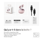 Ecouteurs Shokz TWS CONDUCTION AERIENNE EAR RING OPEN DOTS ONE ROSE