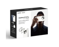 Smartphone Realme Pack GT8 PRO 16/512 Go Blanc + kit deco Blanc + Chargeur 120W blanc + Buds Clip noir