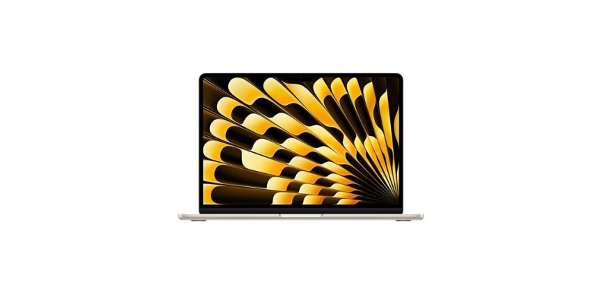 MacBook Apple Air 13" 512 Go SSD 8 Go RAM Puce M3 CPU 8 cœurs GPU 10 cœurs Lumière Stellaire 2024 Reconditionné