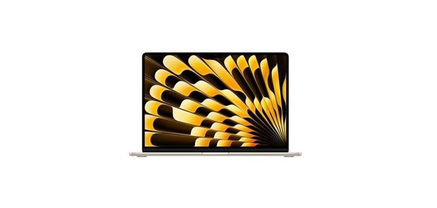 MacBook Apple Air 15" 256 Go SSD 16 Go RAM Puce M3 CPU 8 cœurs GPU 10 cœurs Lumière Stellaire 2024 Reconditionné
