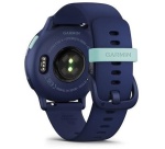 Montre connectée Garmin Vivoactive 5, Metallic Blue avec bracelet bleu marine