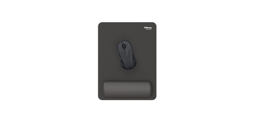 Tapis de souris Fellowes avec repose-poignets Breyta Taille XL Noir