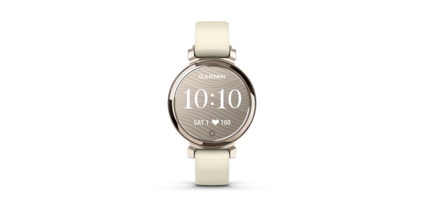 Montre connectée Garmin Lily 2, Cream Gold bracelet silicone blanc coco