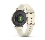 Montre connectée Garmin Lily 2, Cream Gold bracelet silicone blanc coco