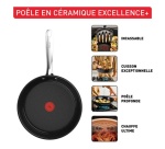 Poêle Tefal Excellence+ Ceramic G2150423 24 cm