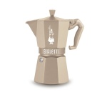 Cafetière italienne Bialetti Set Moka Exclusive Induction couleur sable + 1 paquet de café Pregiato de 250 gr