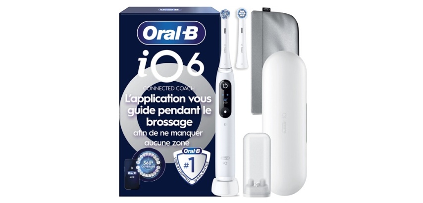 Brosse à dents électrique Oral B iO6 Séries White Luxe Edition