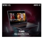 PC portable Acer gaming Nitro V 15 15.6" 165 Hz Intel Core i5 32 Go RAM 512 Go SSD Nvidia GeForce RTX 5050 Noir