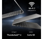 PC portable Acer Swift 16 AI SF16-71T-99D5 16" Ecran tactile Copilot+PC Intel Core Ultra X9 32 Go RAM 1 To SSD Gris