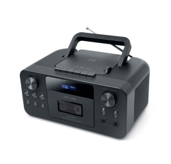 Radio Muse portable Bluetooth M-182 DB DAB/DAB+/FM avec enregistreur de cassette Noir