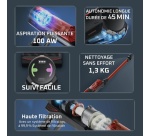 Aspirateur balai Rowenta sans fil X-Force 8.80 RH1872E0 Rouge