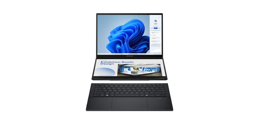 PC portable Asus Zenbook DUO UX8406CA-DRFQL349W 14" Ecran tactile LED 60 Hz Copilot+PC Intel Core Ultra 9 32 Go RAM 1 To SSD Gris