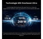 PC portable Msi gaming Vector 18 HX AI A2XWHG-866FR 18" QHD+ 240 Hz Intel Core Ultra 9 32 Go RAM 1 To SSD Nvidia GeForce RTX 5070 Ti