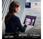 PC portable Acer Swift Edge 14 AI SFE14-51T-57CF 14" Ecran tactile OLED 120 Hz Copilot+ Intel Core Ultra 5 16 Go RAM 1 To SSD Blanc