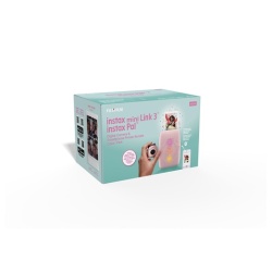 Imprimante photo Fujifilm Pack instax Mini Link 3 Rose poudré + Appareil Instantané instax Pal Rose