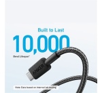 Câble téléphone portable Anker tressé USB-A vers USB-C 1,8 m Noir pour Smartphones Ordinateurs portables et Appareils photo