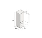 Réfrigérateur congélateur en bas Asko RFC286KNBS1 Inox