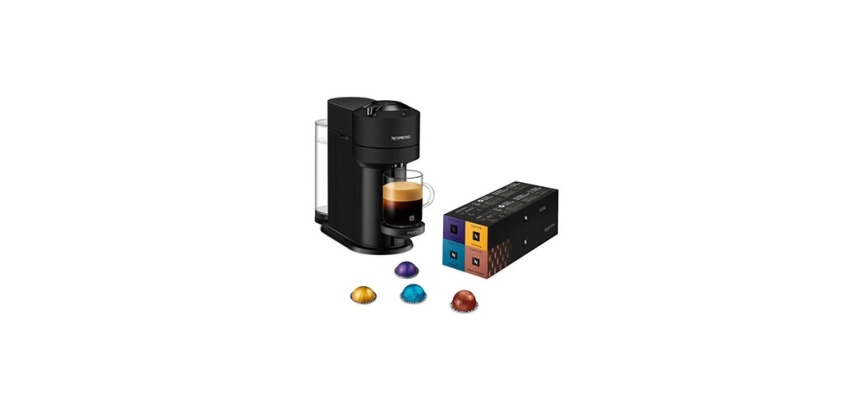 Cafetière Nespresso Krups YY5901FD Vertuo Next Noir mat avec 52 capsules 