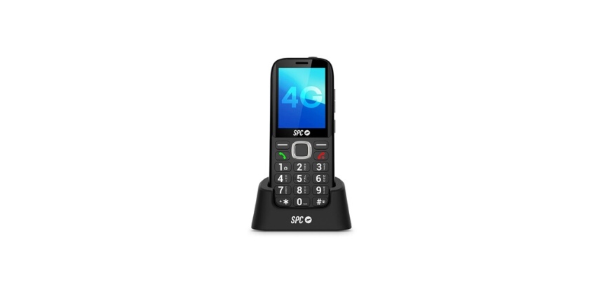 Téléphone portable basique Spc MOBILE 4G SENIOR ECRAN 2,4'' TOUCHE XL BOUTON SOS SYSTEME SMART HELP SOCLE DE CHARGE