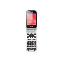Téléphone portable basique Spc MOBILE 4G SENIOR CARE CLAPET ECRAN 2,8'' + ECRAN EXTERNE 1,77'' TOUCHE XL BOUTON SOS SYSTEME SPC CARE AVEC PERSONNALISATION ET SUIVI A DISTANCE VIA L''APP CARE OCLE DE CHARGE
