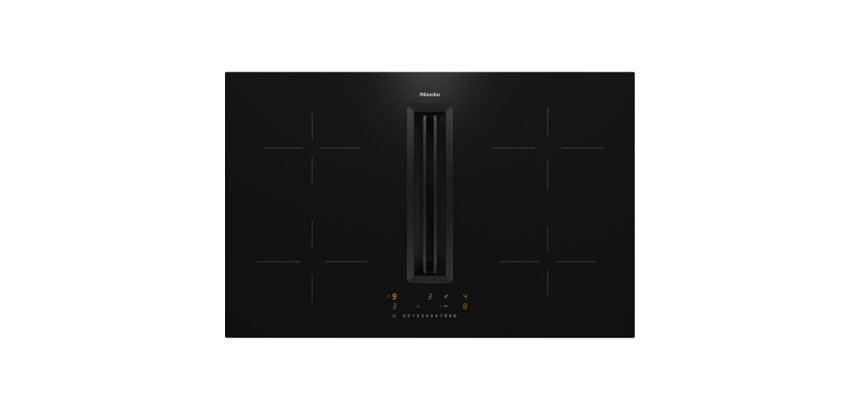 Plaque de cuisson avec hotte intégrée Miele KMDA 7272-1 FL Noir