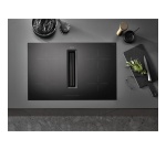Plaque de cuisson avec hotte intégrée Miele KMDA 7272-1 FL Noir