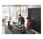Plaque de cuisson avec hotte intégrée Miele KMDA 7272-1 FL Noir