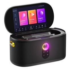 Lecteur Karaoké Ikarao Shell S1 Enceinte portable avec écran tactile 10,1'' et 2 microphones sans fil