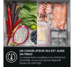 Réfrigérateur congélateur en bas Aeg TSC9V181BS encastrable 178 cm