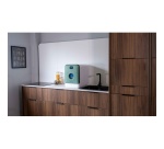 Mini lave-vaisselle Daan Tech Compact 34 cm Blanc et Vert de chrome