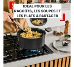 Marmite / Faitout Tefal Faitout 24 cm + couvercle Excellence+ Revetement FusionCore G3284653