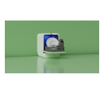 Mini lave-vaisselle Daan Tech Compact 34 cm Blanc et Vert Amande