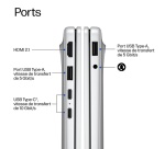 PC portable Hp OmniBook 3 Next Gen AI 14-hz0021nf 14" Snapdragon X 16 Go RAM 512 Go SSD Argent glacier