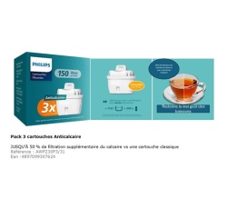 Cartouche filtre à eau Philips Cart anticalcaire