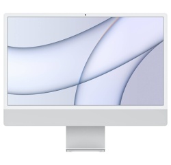 iMac Apple 24" 256 Go SSD 16 Go RAM Puce M1 CPU 8 cœurs GPU 7 cœurs Argent 2021 Argent Reconditionné