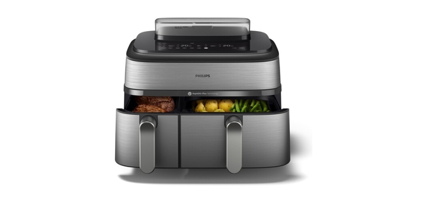 Friteuse sans huile Philips Airfryer NA555/00 Série 5000 double panier 9L