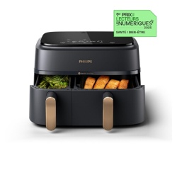 Friteuse sans huile Philips NA352/00 Airfryer 9L noir double panier