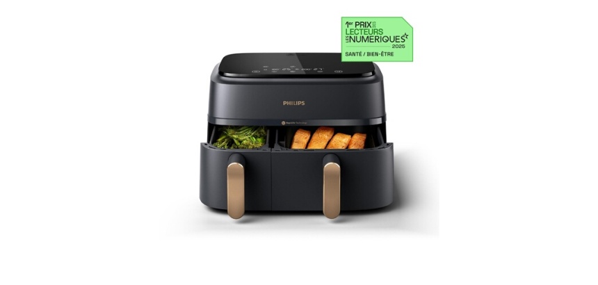 Friteuse sans huile Philips NA352/00 Airfryer 9L noir double panier