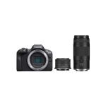 Appareil photo hybride Canon Pack EOS R100 + RF-S 18-45mm F4.5-6.3 IS STM + RF 75-300mm F4-5.6 + Batterie
