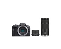Appareil photo hybride Canon Pack EOS R100 + RF-S 18-45mm F4.5-6.3 IS STM + RF 75-300mm F4-5.6 + Batterie
