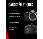 Appareil photo hybride Canon Pack EOS R100 + RF-S 18-45mm F4.5-6.3 IS STM + RF 75-300mm F4-5.6 + Batterie